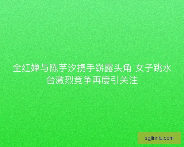 全红婵与陈芋汐携手崭露头角 女子跳水台激烈竞争再度引关注