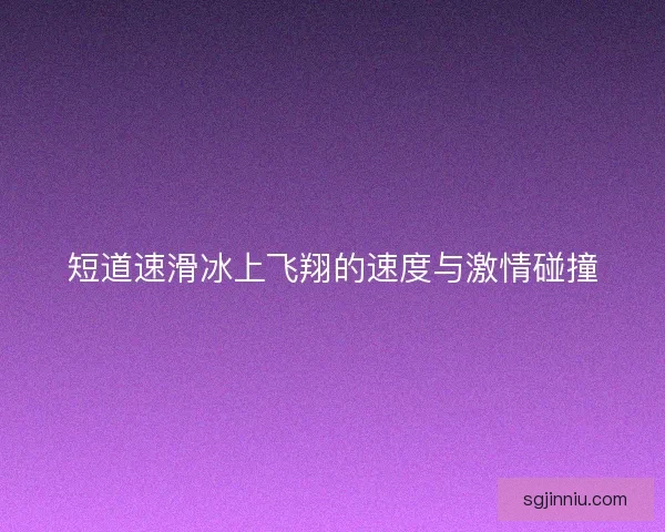 短道速滑冰上飞翔的速度与激情碰撞